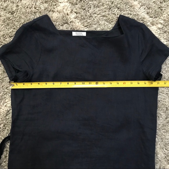 Galeries Lafayette Paris Linen Dress In Blue - Picture 4 of 6